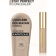 Doğal Bitişli Kapatıcı Soğuk Alt Ton - Stay Perfect Concealer - 006 Medium Beige - 8682536085540 Çok Renkli