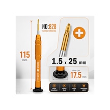 Manyetik Tornavida 1.5x25 Mm Cep Telefonu Ve Elektronik Tamir Aleti - No.828 Turuncu