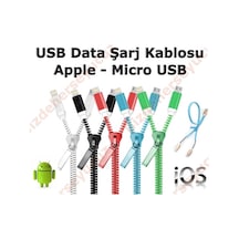 8x11Usb Şarj Kablo Micro Usb Fermuarlı (533632812)
