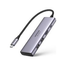 Ugreen 60384 Type-C to 4K 60 Hz HDMI SD TF Karf Okuyucu 3 Portlu USB Hub Çoklayıcı Adaptör