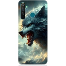 Realme 5 Pro Uyumlu Kurt Ve Sis Desenli Silikon Kılıf