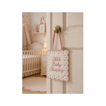 Keten Bebek Uyku / Baby Sleeping Kapı Yastığı Pembe