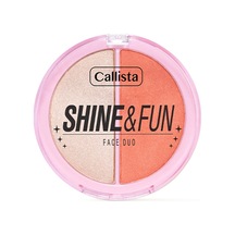 Callista Shine &amp Fun Face Duo 120 Dream Team Allık &amp Aydınlatıcı Paleti
