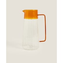 Turuncu Detaylı Cam Sürahi 1600 Ml