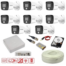 Hikvision 8 Kamerali Gece Renkli 8 Kanal 500gb Hdd