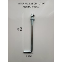İnter L Tipi Ankraj Vidası M12 25cm 25 CM