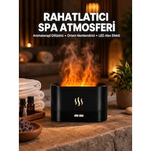 Alev Görünümlü Hava Nemlendirici Kumandalı Led Işıklı Aromatik Difüzör Yeni Nesil - Lisinya