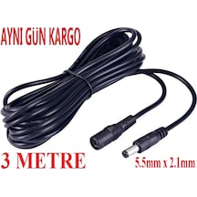 Dc Adaptör Uzatma Kablosu 3 Metre 4384A 5.5Mm X 2.1Mm Dişi Erkek