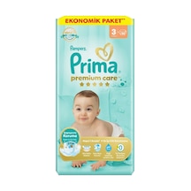 Prima Bebek Bezi Premium Care 3 Numara 52'li 6-10 Kg Ekonomik Paket Tarı