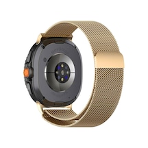 Novstrap Samsung Galaxy Watch 9 40mm 44mm İle Uyumlu Kordon Mıknatıslı Metal Çelik Hasır Kayış