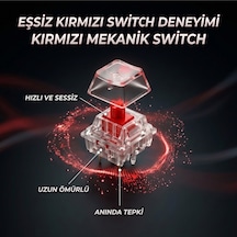 Red Switch Mekanik Rgb Gaming Klavye Full 104 Tuş Tr Q Bilek Destekli Rgb Oyuncu Klavyesi Kablolu