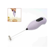 Mini Mixer Kahve Süt Köpürtücü Karıştırıcı Cappucino Mikser - Pratik Pilli Köpürtücü Beyaz Plastik Diğer