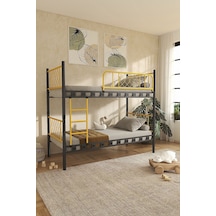 Argimo Metis Sarı Metal Ranza Ve Karyola 90 x 190 CM