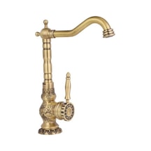 İsaoğlu Yapı Antik Gold Mutfak Bataryası Eskitme Evye Musluğu Vintage Batarya Armatür Pirinç Gold