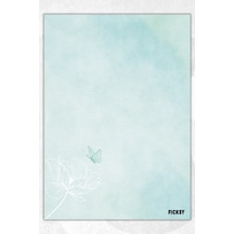 A5 Bloknot Çizgisiz Defter - 50 Yaprak - Memopad - Notepad - Not Defteri - Not Kağıdı Mavi Mavi
