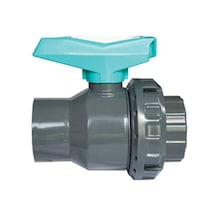 50 mm  Tek Rakorlu PVC Küresel Su Vanası