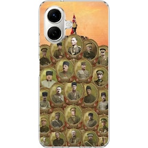 Infinix Smart 10 Uyumlu Atatürk Ve Kurtuluş Savaşı Komutanları Baskılı Silikon Kılıf Renkli