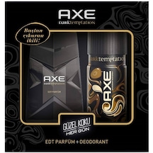 Axe Dark Temptation Erkek Parfüm EDT 50 ML + Temptation Erkek Sprey Deodorant 150 ML
