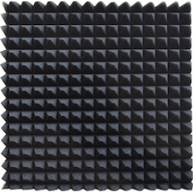 Akustik Ses Yalıtım Süngeri Yapışkanlı 15 Dns 50x50x4 Piramit Kesim