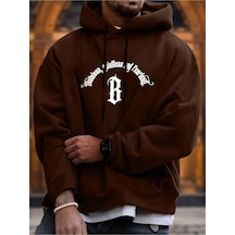 Altamira Unisex Fealress Baskılı Kapşonlu Oversize Sweatshirt 001