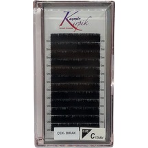 Kaşmir Kirpik Çek Bırak C Kıvrım 0.05 MM 12 Numara Tek Boy Kirpik
