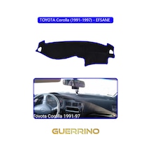 Toyota Corolla 1991-1997 - Efsane Torpido Koruma Halısı Mavi Kenar