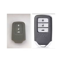 Honda Civic Fc5 Crv Hrv ---sustasız--- Silikon Anahtar Kılıfı Gri