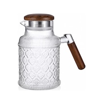 Welcomein 1.8 Litre Akasya Kapaklı Cam Sürahi Isıya Dayanıklı & Şık Tasarım