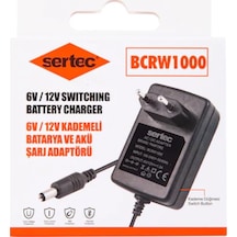 Sertec 6 Volt/12 Volt 1 Amper Kademeli Akü Şarj Cihazı