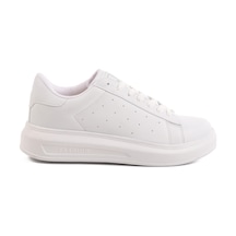 Beyaz Bağcıklı Kadın Sneaker 156 G Beyaz