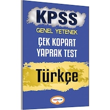 Yediiklim Yayınları Kpss 2017 Türkçe Çek Kopart Yaprak Test