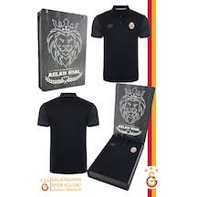 Galatasaray Lisanslı Siyah Spor T-shirt Ahşap Kutulu 001 Galatasaray Lisanslı Siyah Spor T-shirt Ahşap Kutulu 001