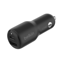 Boostcharge Çift Araç Şarj Cihazı 42w W/hızlı Şarj Usb-c 30w Pps Ve 12w Usb-a Bağlantı Noktaları Apple İphone 15, 15 Pro, 15 Pro Max, İphone 14 Serisi, İphone 13 Serisi, Samsung Galaxy S23 Ve