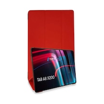 Newface Samsung Galaxy X200 Tab A8 10.5 Kılıf Tablet Smart Kılıf - Kırmızı Tablet Kılıfı