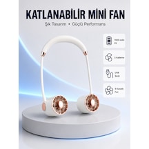 5 Kanatlı Sessiz Mini Fan 3 Vitesli Katlanabilir Asılabilir - Bayi Depom