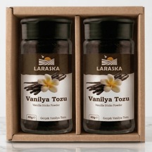 Saf Vanilya Toz 80g 40gx2 Gerçek Vanilya Tozu Vanilla Sticks Ground Aile Boyu Avantajlı Paket