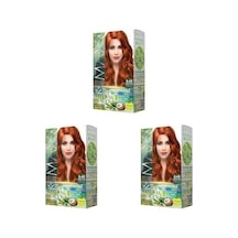 Natural Beauty Amonyaksız Set Saç Boyası 8.45 Tarçın Bakır 3 Paketi