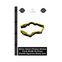 Delux Serisi Fitness Direnç Form Blsb-70 Örme Elastik Egzersiz Bandı Sarı