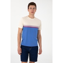 U.S. Polo Assn. Erkek Regular Fit Bisiklet Yaka İndigo Tişört 50306899-VR028