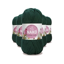 5 Adet Cotton Lüks Yelek Tunik Kazak Bluz Hırka İpi Yünü Koyu Yeşil 97580