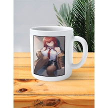 Steins Gate Baskılı Kupa Bardak Kurisu Makise Tatlı Çok Renkli