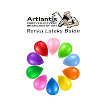 Balon Renkli Lateks 100 Adet Renkli Balon 10'' Canlı Renkler Parti Doğum Günü Süsleme Malzemeleri Balon 26 Cm Çok Renkli