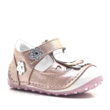 Hapshoe Hakiki Deri Püsküllü Pembe Yazlık Bebek Ilk Adım Ayakkabı (371976941)