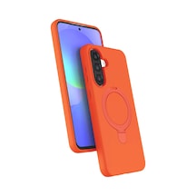 Newface Samsung Galaxy A26 Regal Magsafe Standlı Kapak - Turuncu