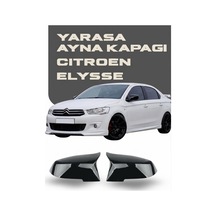 Citroen C Elysee 2013-2017 Uyumlu Batman Yarasa Ayna Kapağı Piano Black