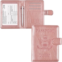 Uhitmi Rfıd Korumalı Deri Pasaportluk Pembe 063773