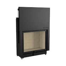 Echa Tech Asansörlü Çelik Şömine Haznesi Düz 100 x 80