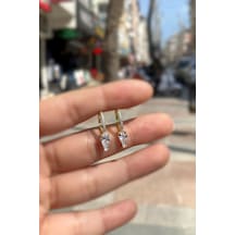 Gümüş Taşlı Halkalı Bayan Küpe Nz5252e336 Diğer
