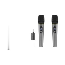 Profesyonel Kablosuz Uhf 2 Mikrofonlu Set 6.35 Mm - Gri Hdx2
