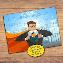 Süper Kahraman-süperhero 24 Parça Çocuklara Özel Yapboz Tablo-12008